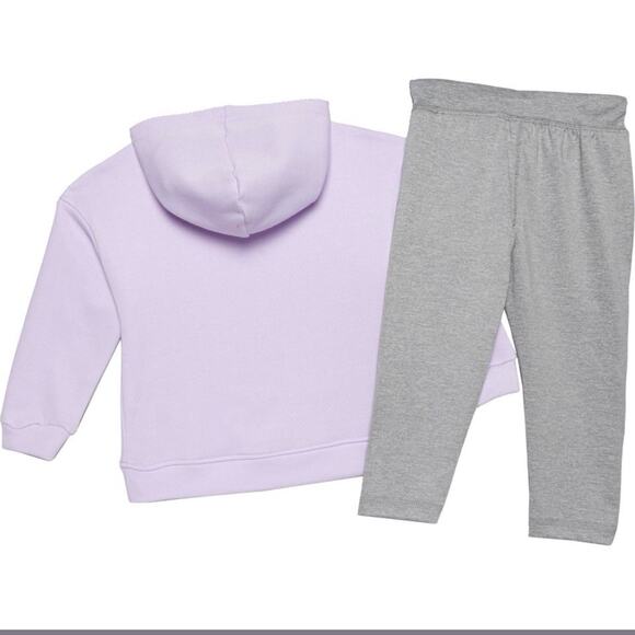 New Balance Grey and Purple Logo Hoodie and leggings Set SZ/ infant-24 - Picture 2 of 5